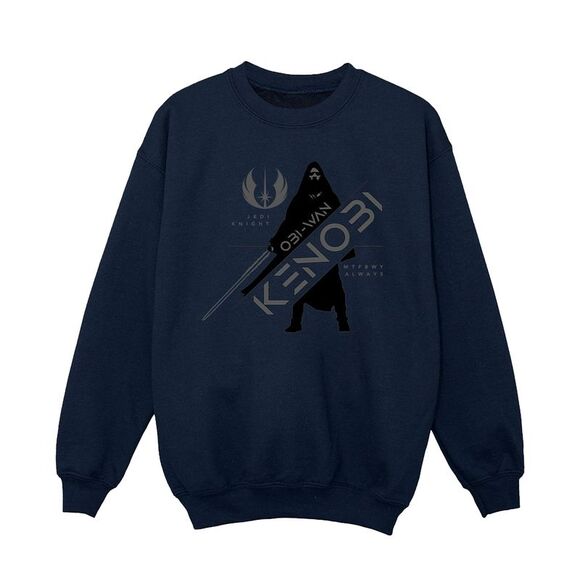 Star Wars Girls Obi-Wan Kenobi Jedi Knight Sweatshirt Navy Blue